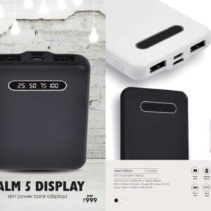 URBAN GEAR PALM 5 – Slim Power Bank with Display