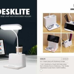 URBAN GEAR Desklite – 4 in 1 Desk Lamp with Stationery Holder