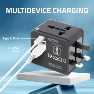 Artis UV-200 W 2xUSB+ Type C Ports Black colour