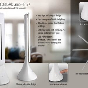Folding COB Desk lamp with feather touch button