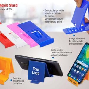 FoldyFlat mobile stand with 5 angle adjustment