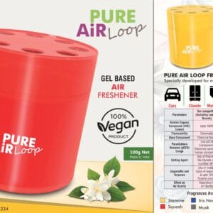 Pure Air Loop: Gel based room freshener for Home, Office and Car | Net 100 grams