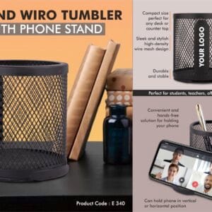 Round Wiro tumbler with Slide-out Phone Stand - https://youtu.be/WMpb_Dpbv6M