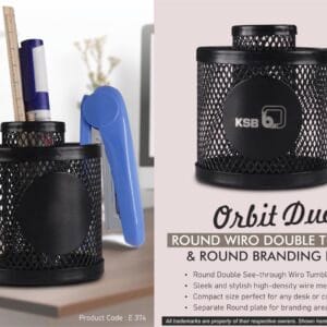 Orbit Duo: Round Wiro Double tumbler & Round Branding Plate