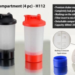Ultra shaker with compartment (4 pc)