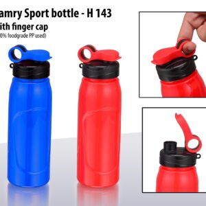Camry Sport water bottle with finger cap