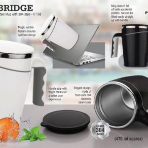 Cambridge Magic Stainless steel Mug with 304 steel | Spill free design (470 ml approx) - https://youtu.be/Vqy_t0jp7UE