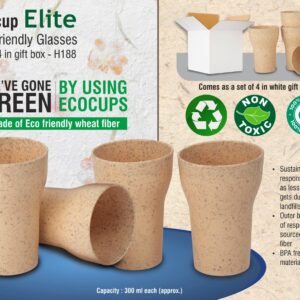 EcoCup Elite: Eco Friendly Glasses | Set of 4 in gift box -
https://youtu.be/dC2y    CzrFE