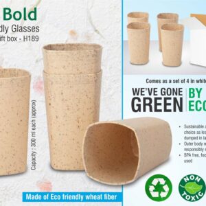 EcoCup Bold: Eco Friendly Glasses | Set of 4 in gift box -
https://youtu.be/dC2y    CzrFE
